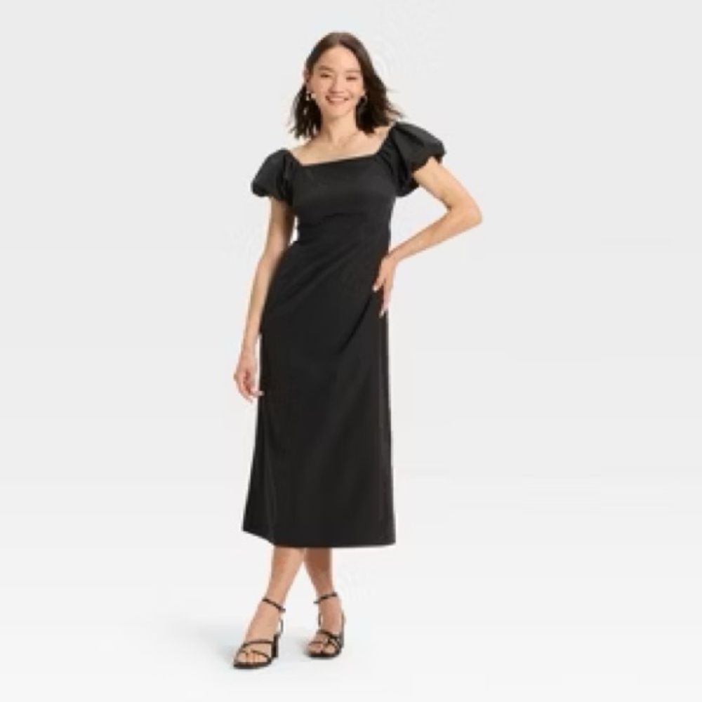 a new day Black Textured Dress - Picture 1 of 5